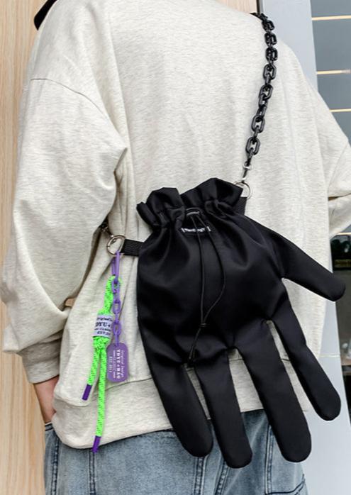 Glove shape shoulder bag