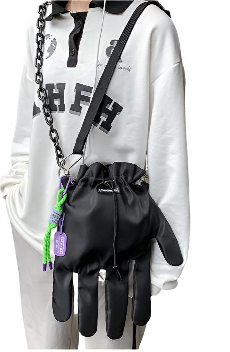 Glove shape shoulder bag