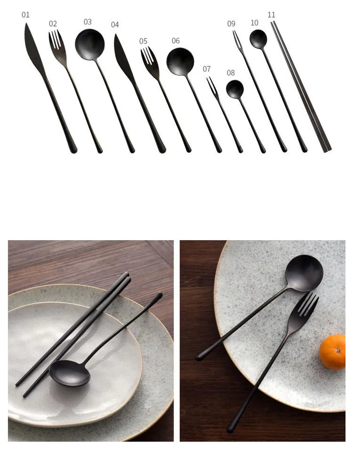 Retro Stainless Steel Silverware