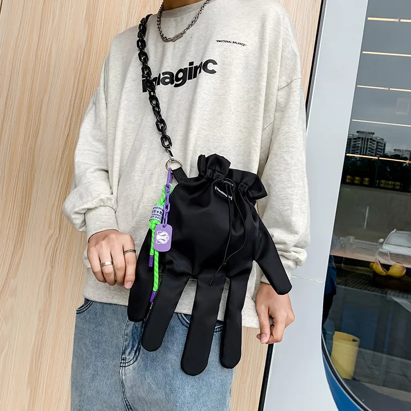 Glove shape shoulder bag