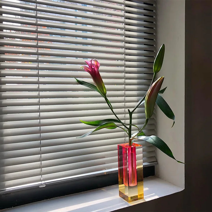 Modern Acrylic Pillar Bud Vase