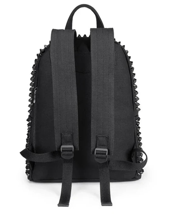 Leather Rivet Black Backpack