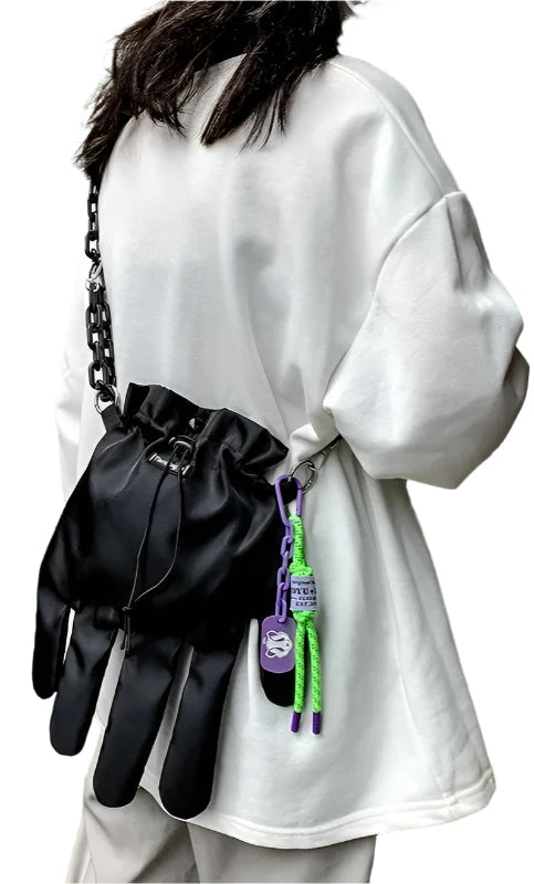 Glove shape shoulder bag