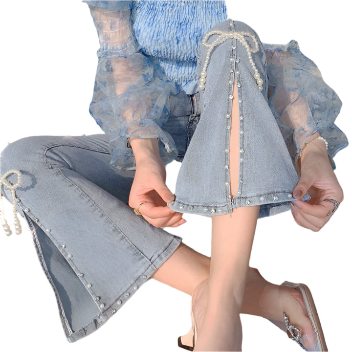 Bow Tie High Waisted Jeans