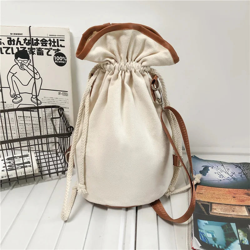 US Dollar Print Cotton Canvas Backpack