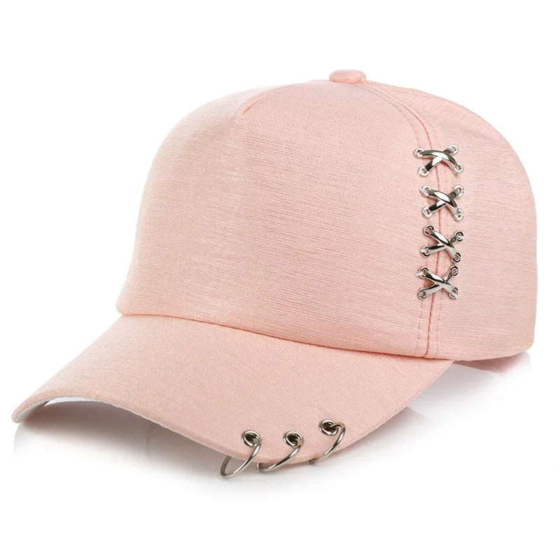 Creative Piercing Ring Baseball Cap