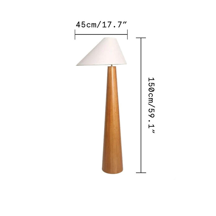 Golden Walnut Floor Lamp