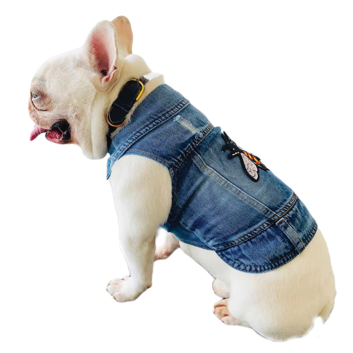 Bumble Bee Denim Dog Jacket