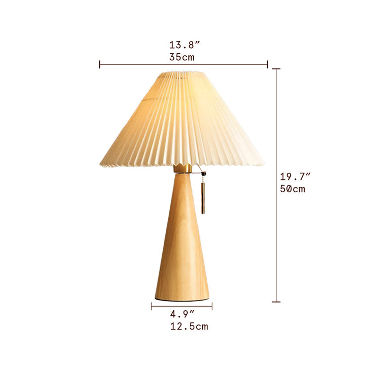 Pleated Table Lamp