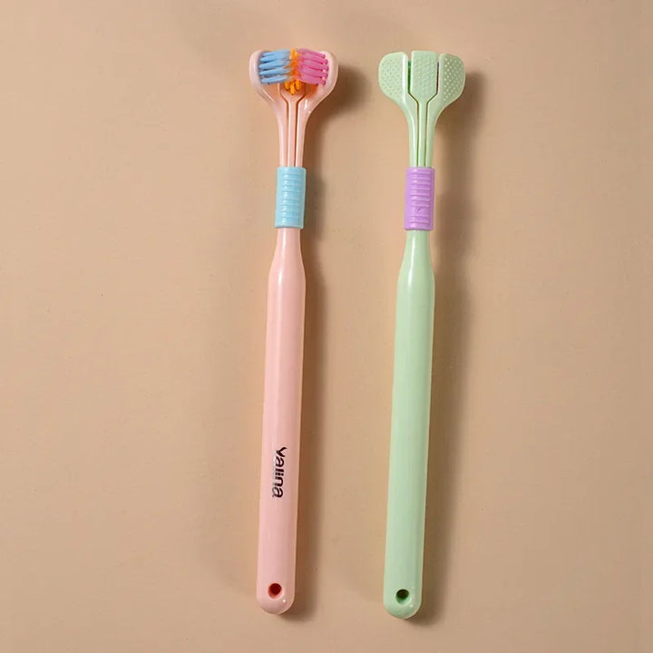 Three Sided Soft Hair Tooth Toothbrush