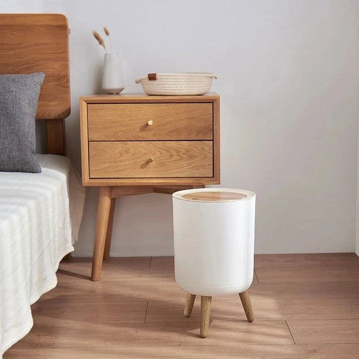 Luxury Wooden Grain Waste Bin