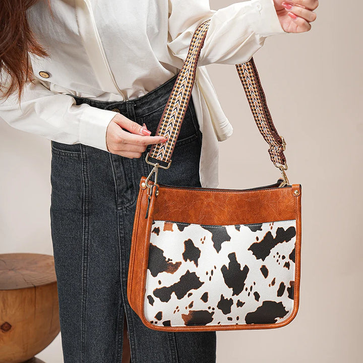 Cow Pattern Shoulder Bag