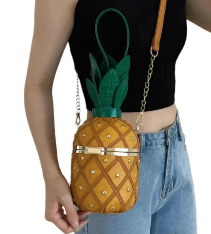 Pineapple Shape Leather Bags