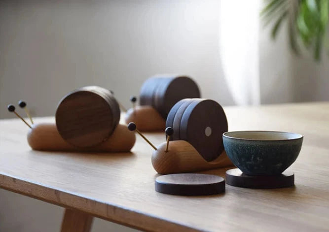 Snail Wood Cup Placemats