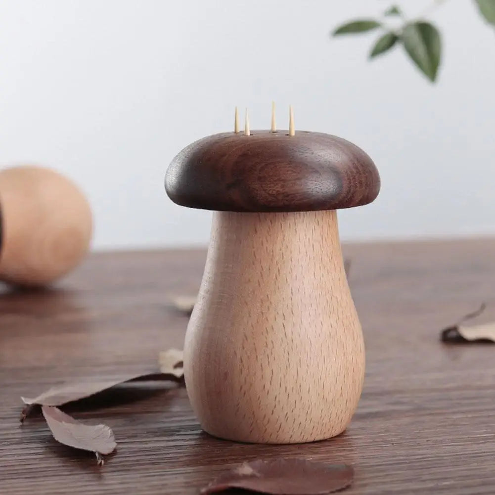 Walnut Toothpick Holder Dispenser