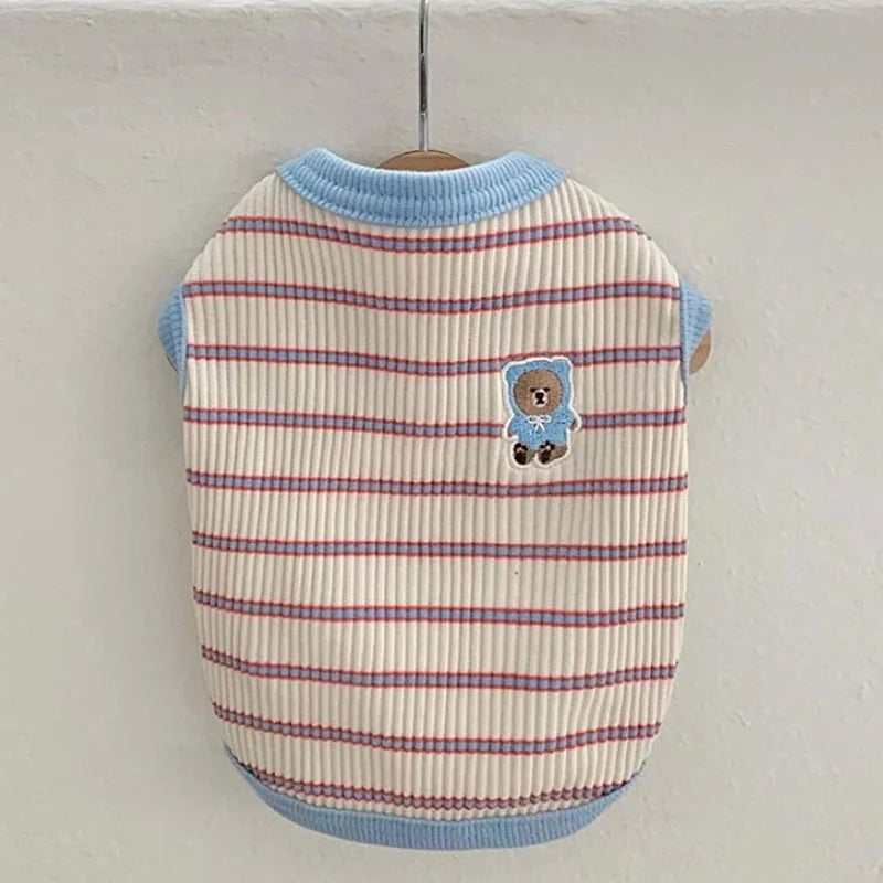 Cute Pet Vest Striped Dog Clothes