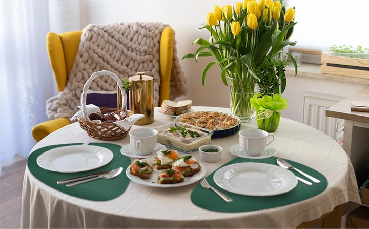 Waterproof Leathe tables Placemats