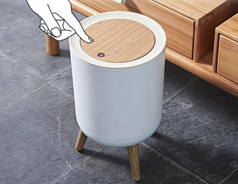 Luxury Wooden Grain Waste Bin