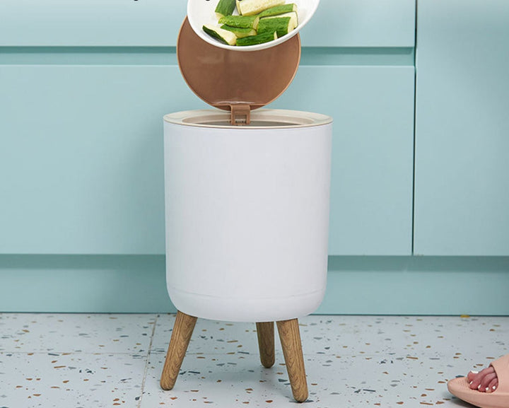 Luxury Wooden Grain Waste Bin