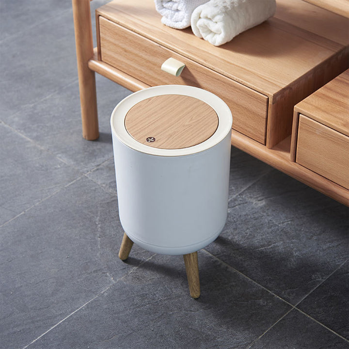 Luxury Wooden Grain Waste Bin