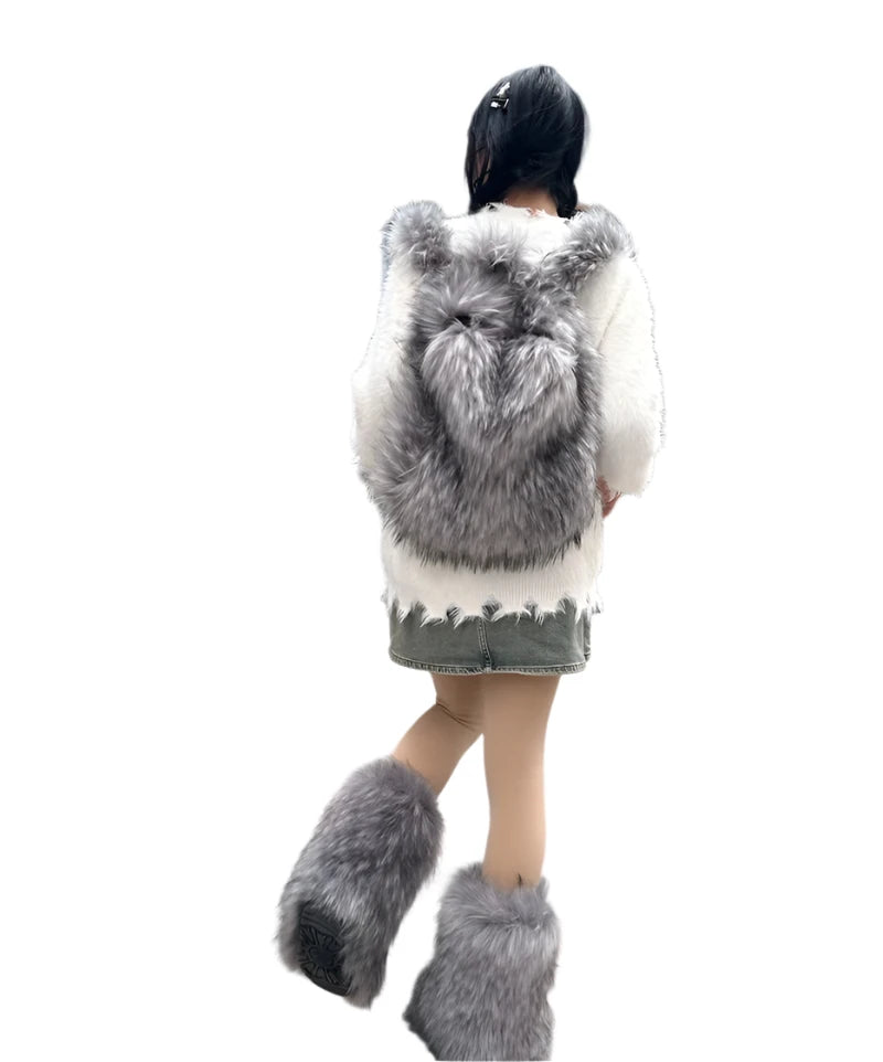 Y2K Fur Backpacks