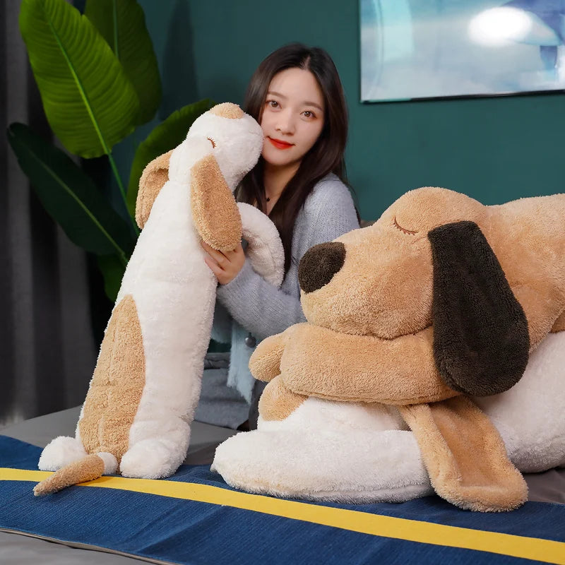 Giant Plush Sleeping Dog Toy