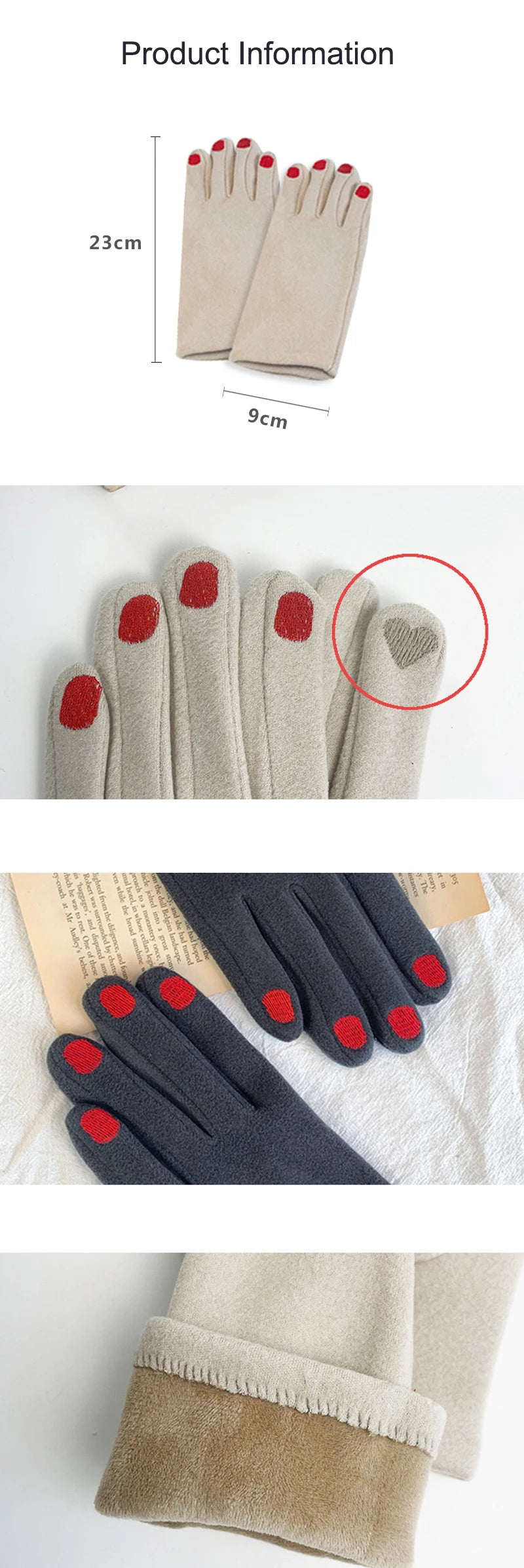 Fashion Nail Polish Gloves