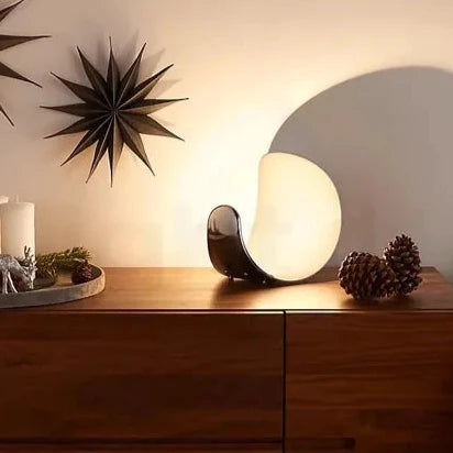 Modern Half-Moon LED Touch Lamp