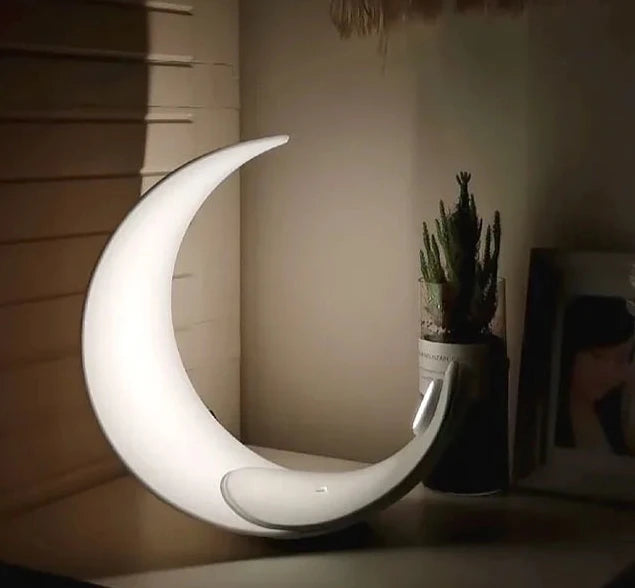 Modern Half-Moon LED Touch Lamp