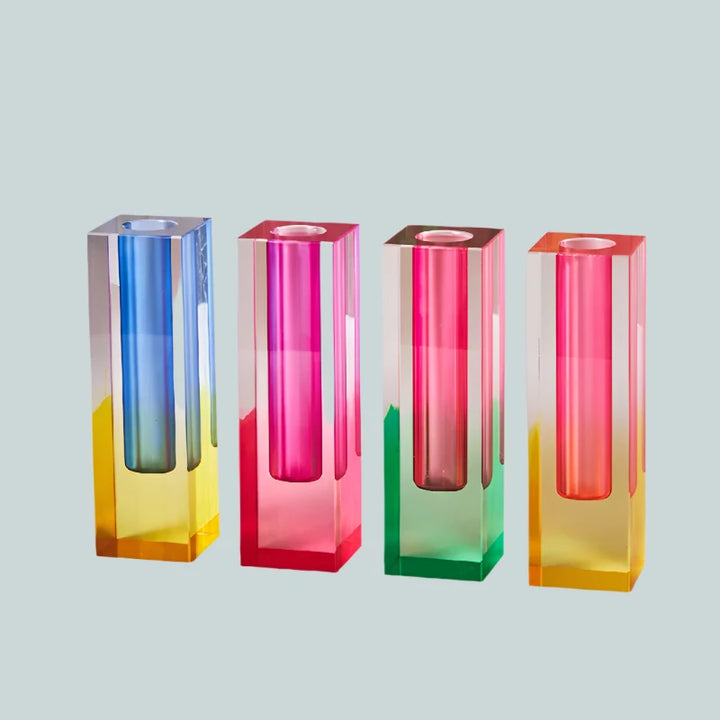 Modern Acrylic Pillar Bud Vase