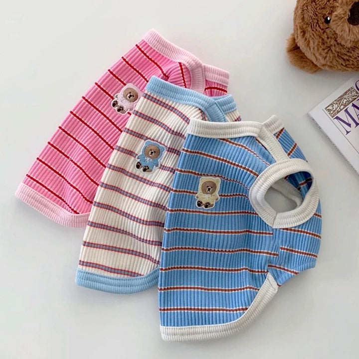 Cute Pet Vest Striped Dog Clothes