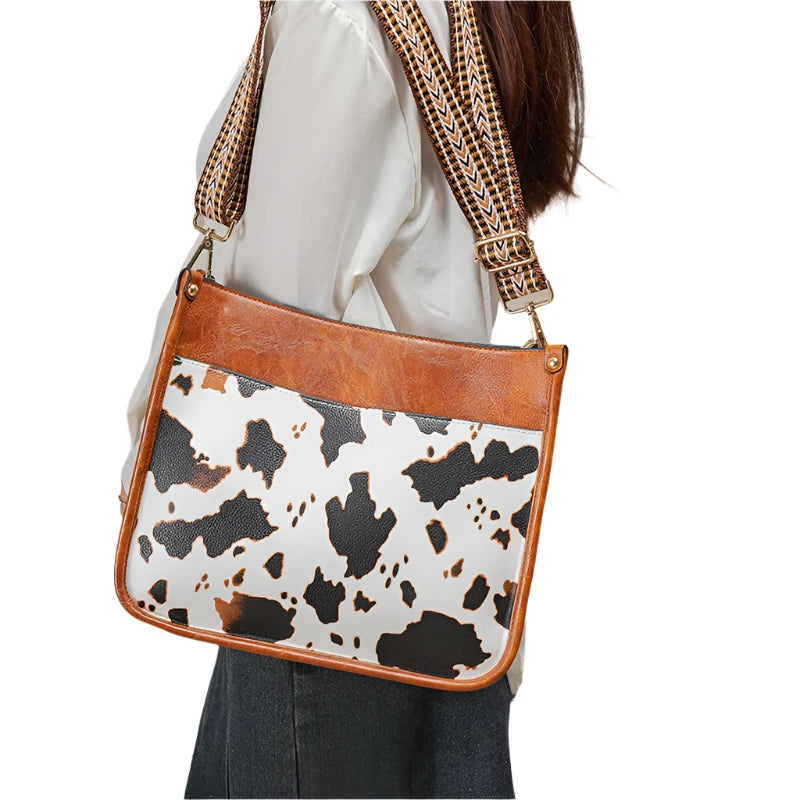 Cow Pattern Shoulder Bag