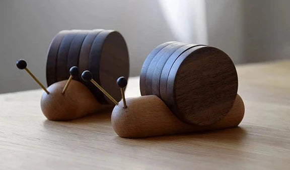 Snail Wood Cup Placemats