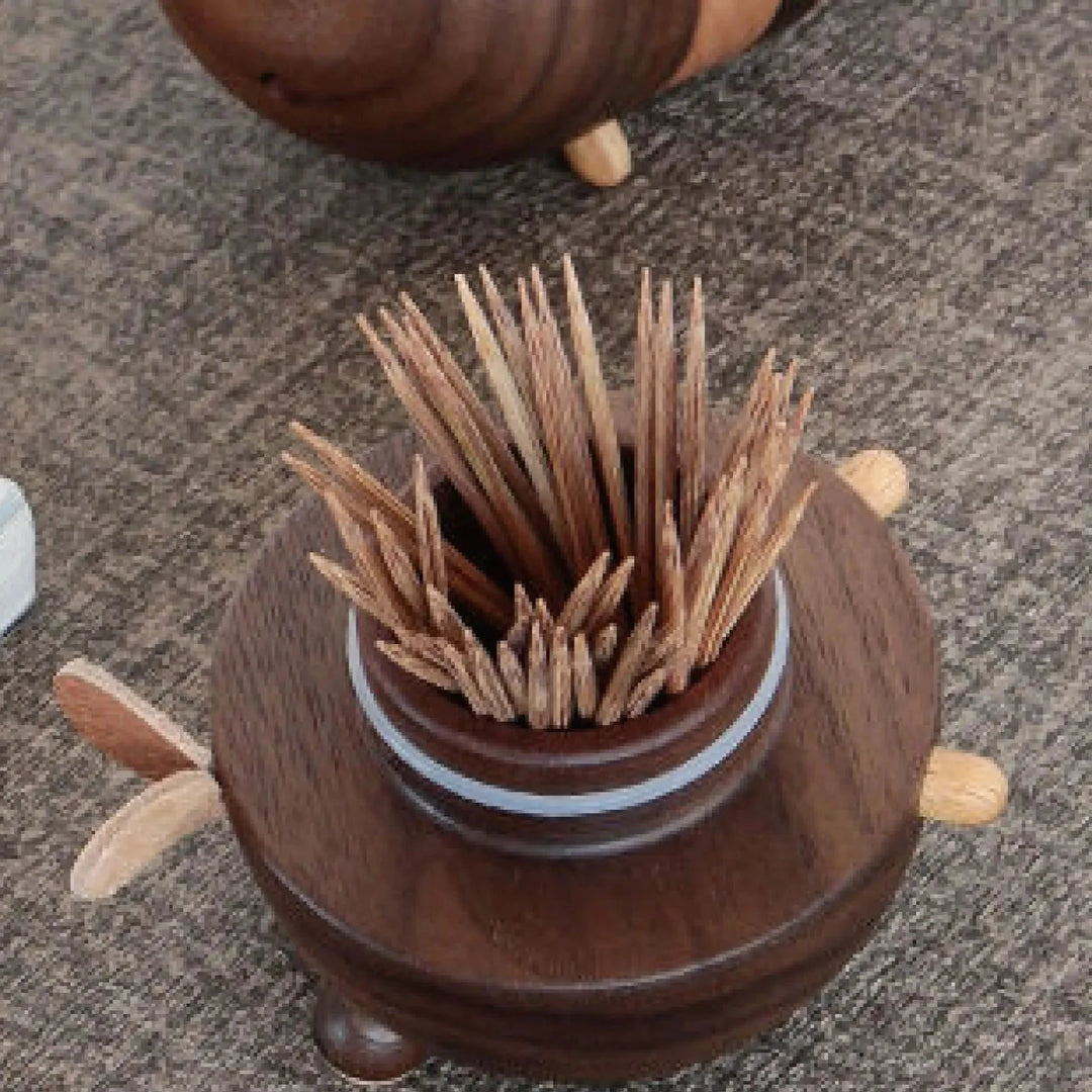 Wooden Bee Toothpick dispenser