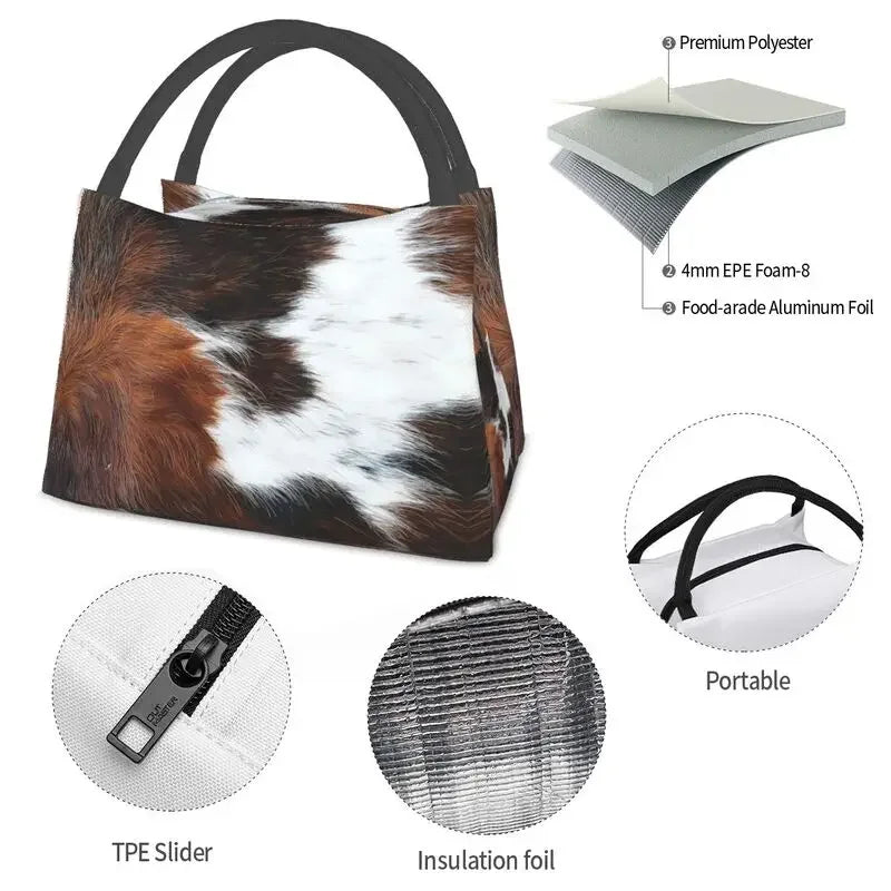 Scottish Cowhide Lunch Bag