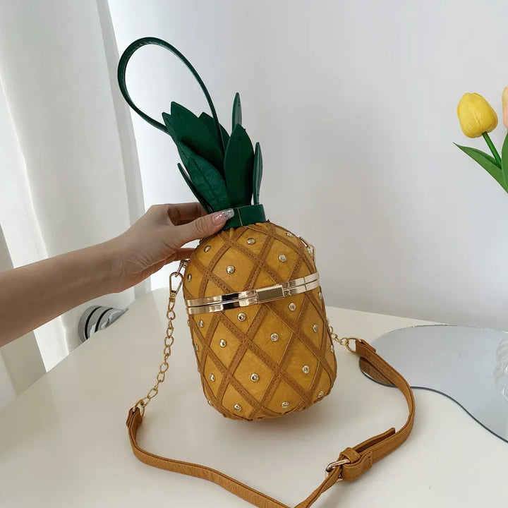 Pineapple Shape Leather Bags