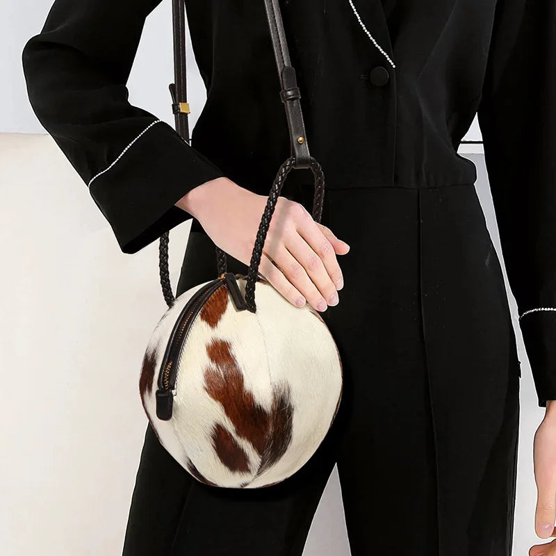 Exotic Circular Handbag