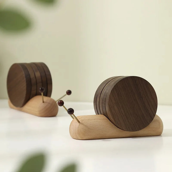 Snail Wood Cup Placemats