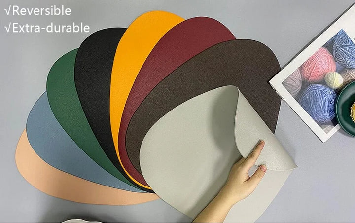 Waterproof Leathe tables Placemats