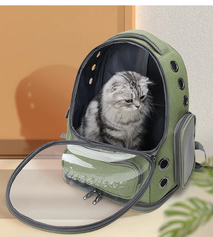 Transparent Pet Cat Carrier Bag Outdoor