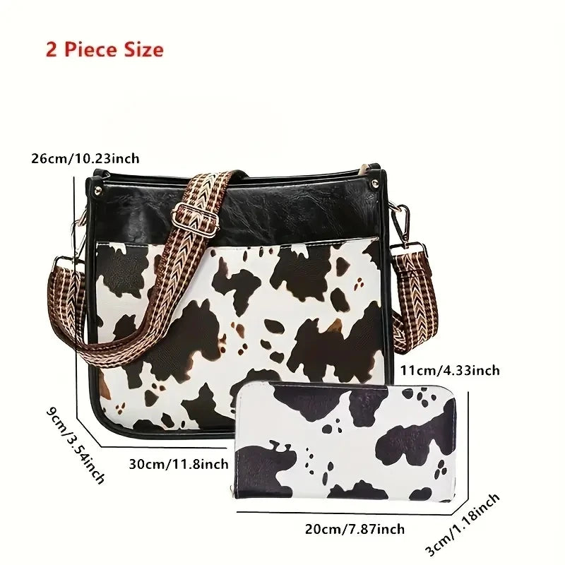 Cow Pattern Shoulder Bag