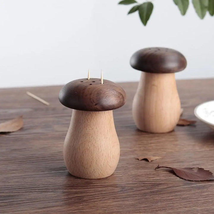 Walnut Toothpick Holder Dispenser