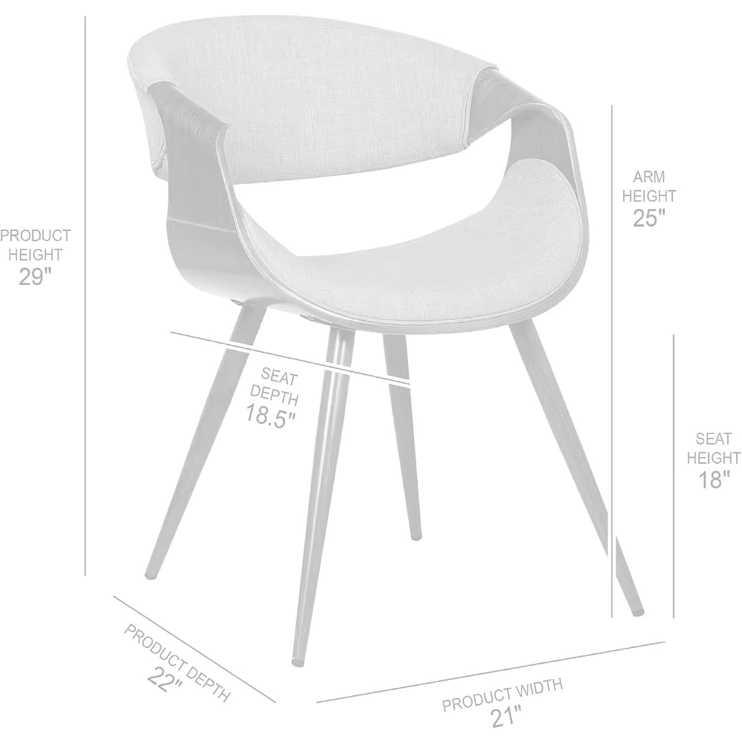 Green Walnut Dining Chair