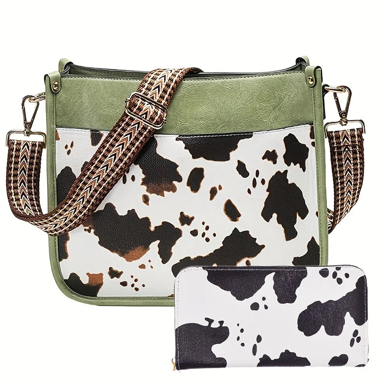 Cow Pattern Shoulder Bag