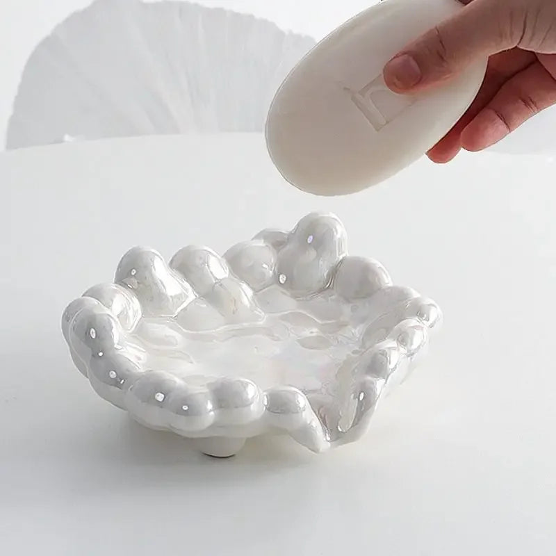 Ceramic Drain Soap Dish