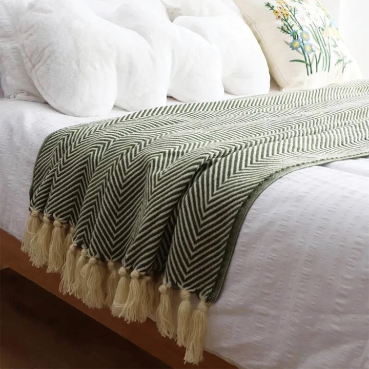 Thermosoft Striped Blanket