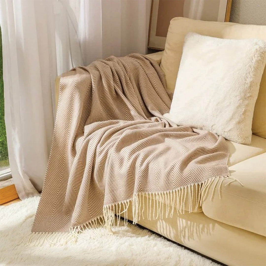 Thermosoft Striped Blanket