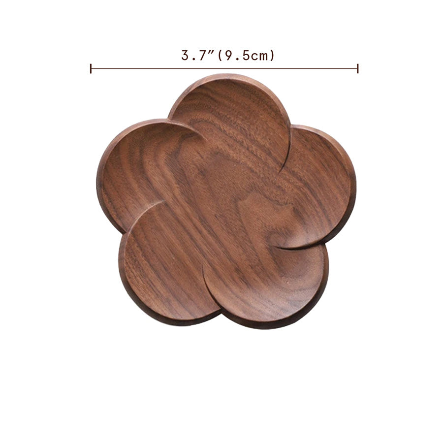 Walnut Petal Coaster Set